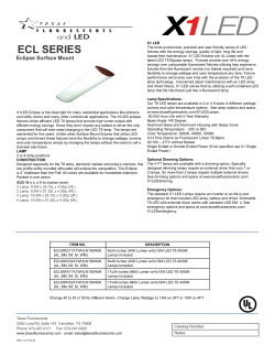 ECL-X1 LED Series - Texas Fluorescents