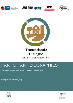 participant biographies