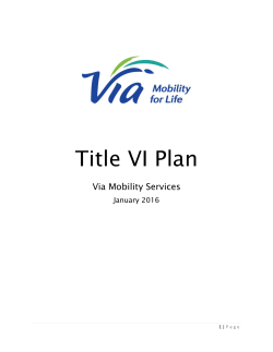 Title VI Plan - Via Mobility Services
