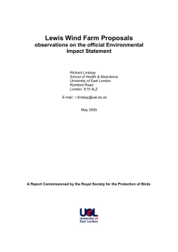 Lewis Wind Farm Proposals