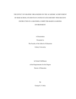 THE EFFECT OF GRAPHIC ORGANIZERS ON THE