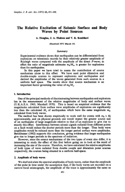 The Relative Excitation of Seismic Surface and Body Waves by Point