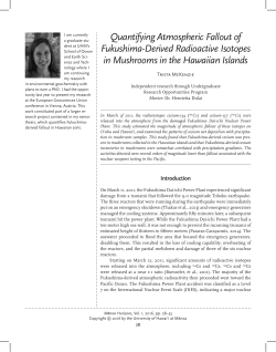 Quantifying Atmospheric Fallout of Fukushima