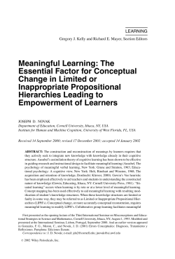 Meaningful learning - ISD-Resource