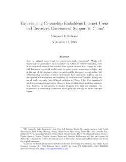 Experiencing Censorship Emboldens Internet Users