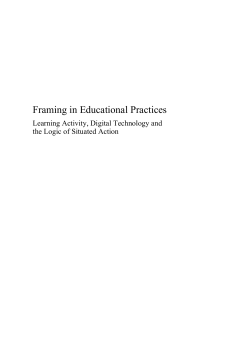 Framing in Educational Practices