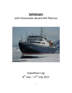 Spitsbergen with Oceanwide aboard MV Plancius Expedition Log 8