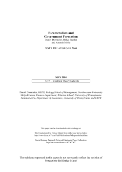Bicameralism and Government Formation