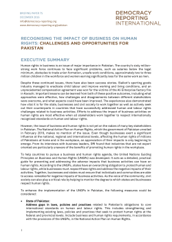 1 Human rights in business is an issue of major importance in