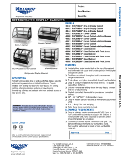 Manufacturer`s Specifications