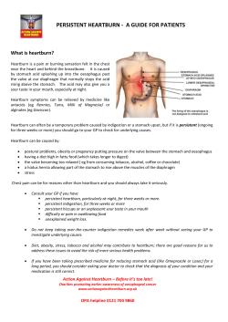 persistent heartburn - a guide for patients