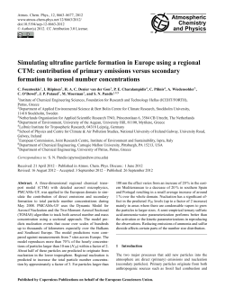 Simulating ultrafine particle formation in Europe using a regional