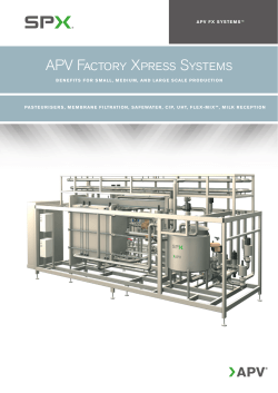 APV Factory Xpress Systems