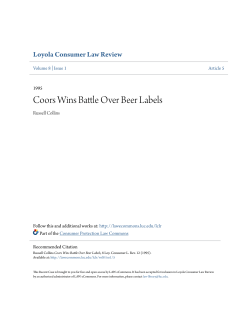 Coors Wins Battle Over Beer Labels