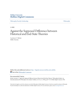 Against the Supposed Difference between Historical and End