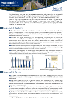 Automobile Sector Report