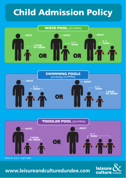 Child Admission Policy - Leisure and Culture Dundee