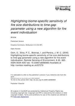 Highlighting Biome-Specific Sensitivity of Fire Size Distributions to