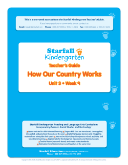 Starfall Kindergarten