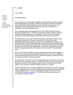 Canadian Council of Insurance Regulators