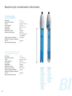 BlueLine pH combination electrodes