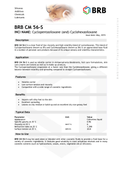 BRB CM 56-S INCI NAME