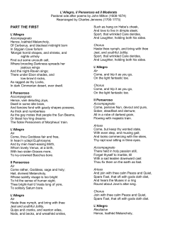 Libretto  - Mark Morris Dance Group