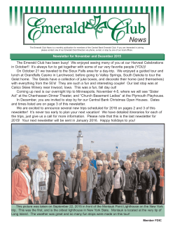 The Emerald Club has been busy! We enjoyed