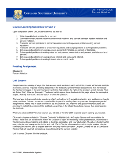 Course Learning Outcomes for Unit V Reading Assignment Unit
