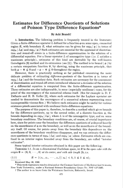 Estimates for Difference Quotients of Solutions of Poisson Type