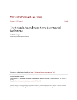 The Seventh Amendment: Some Bicentennial Reflections