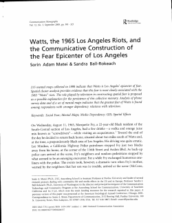 Watts, the 1965 Los Angeles Riots