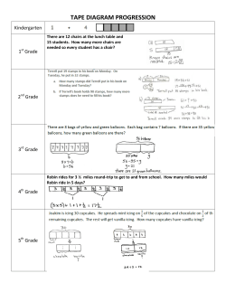 TAPE DIAGRAM PROGRESSION
