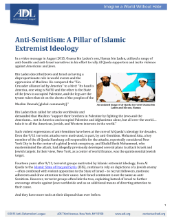 A Pillar of Islamic Extremist Ideology - Anti