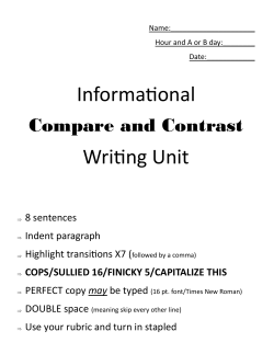 COMPARE and CONTRAST - Grosse Pointe Public Schools