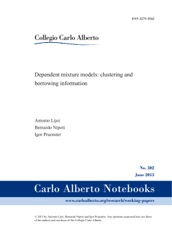 Dependent mixture models: clustering and