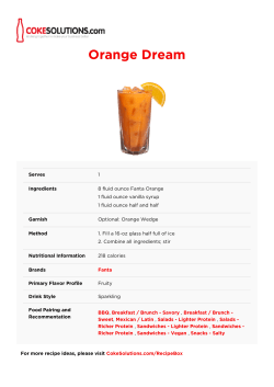 Orange Dream - CokeSolutions
