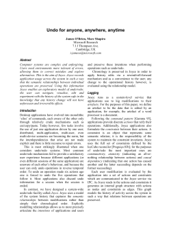 Undo for anyone, anywhere, anytime