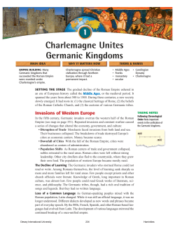 Charlemagne Unites Germanic Kingdoms