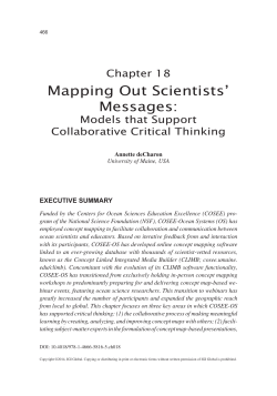 Mapping Out Scientists` Messages - cosee-os