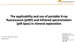 The applicability and use of portable X-ray fluorescence
