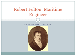 Robert Fulton: Maritime Engineer - The Hudson River Valley Institute