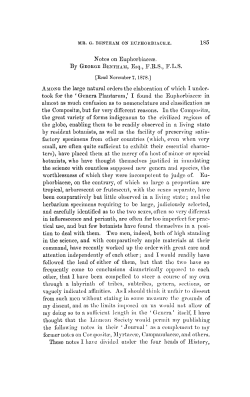 Notes on Euphorbiace.