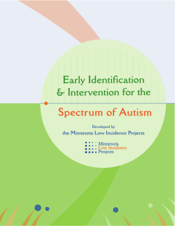 Early Identification and Intervention for the Spectrum of Autism