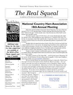 March 2010 - National Country Ham Association