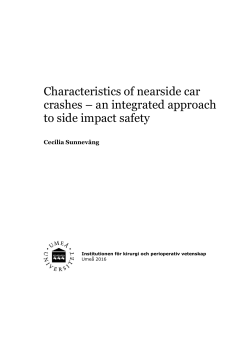 Characteristics of nearside car crashes &ndash; an integrated