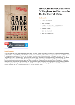 eBook Graduation Gifts: Secrets Of Happiness And