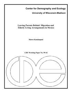 Leaving Parents Behind: Migration and Elderly Living Arrangements