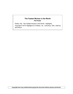 The Fastest Woman in the World