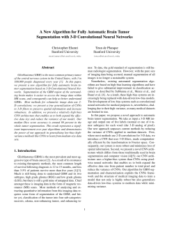 A New Algorithm for Fully Automatic Brain Tumor